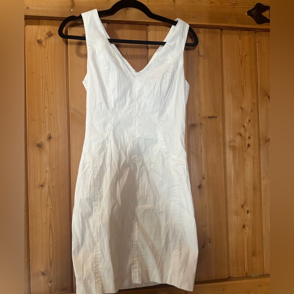 Bebe white mini dress